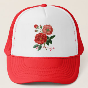Casquette Illustration de la Rose rouge Vintage Thunder_Cove