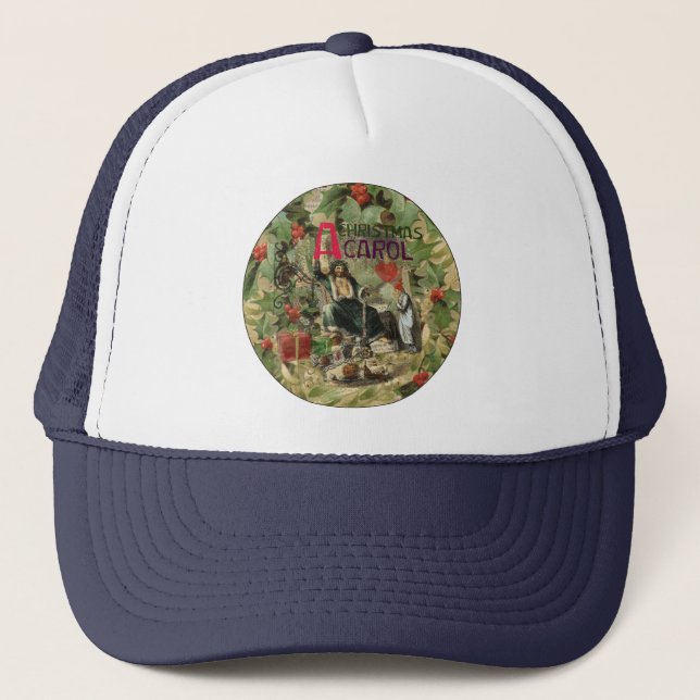 Casquette Illustration de l'esprit de Noël présent Scrooge (Devant)