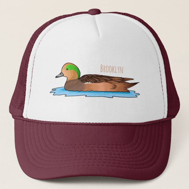 Casquette Illustration de l'esturgeon américain (Devant)