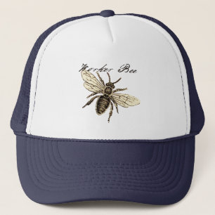 Casquette Illustration de l'insecte abeille du travailleur