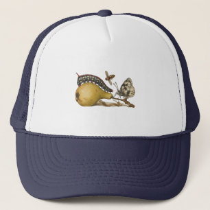 Casquette Illustration de l'insecte du fruit du papillon