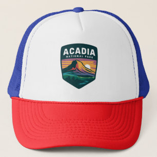 Casquette Illustration de l'insigne du coucher de soleil du 