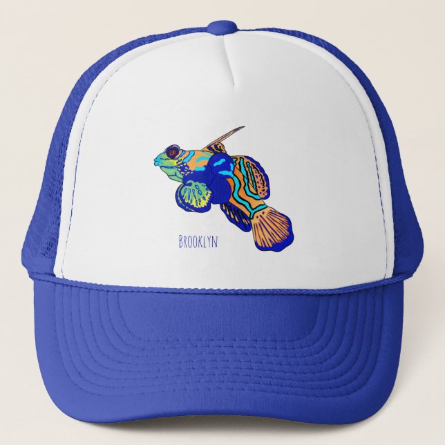 Casquette Illustration de Mandarinfish (Devant)