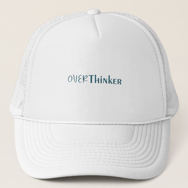 Casquette Illustration de mot d'art bleu de dialogue intérie (Devant)