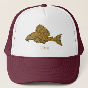 Casquette Illustration de poisson Pleco