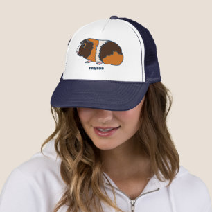 Casquette Illustration de porc de Guinée animal Personnalisé
