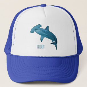Casquette Illustration de requin marteau