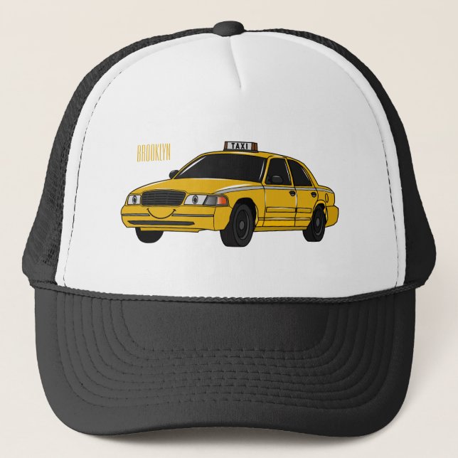 Casquette Illustration de taxi (Devant)