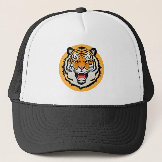 Casquette Illustration de Tigre Puissant (Devant)