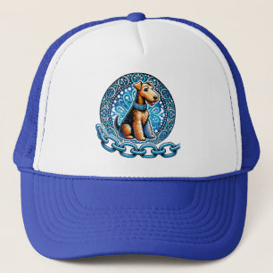Casquette Illustration décorative d'un chien terrier