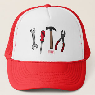 Casquette Illustration des outils de menuiserie