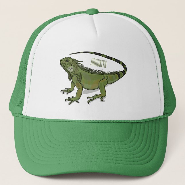 Casquette Illustration d'Iguana (Devant)