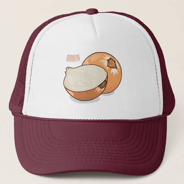 Casquette Illustration d'oignon (Devant)