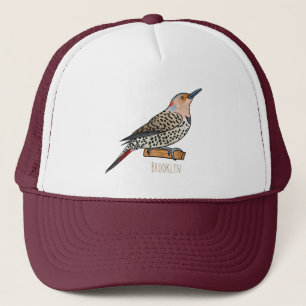 Casquette Illustration d'oiseau de scintillement du Nord