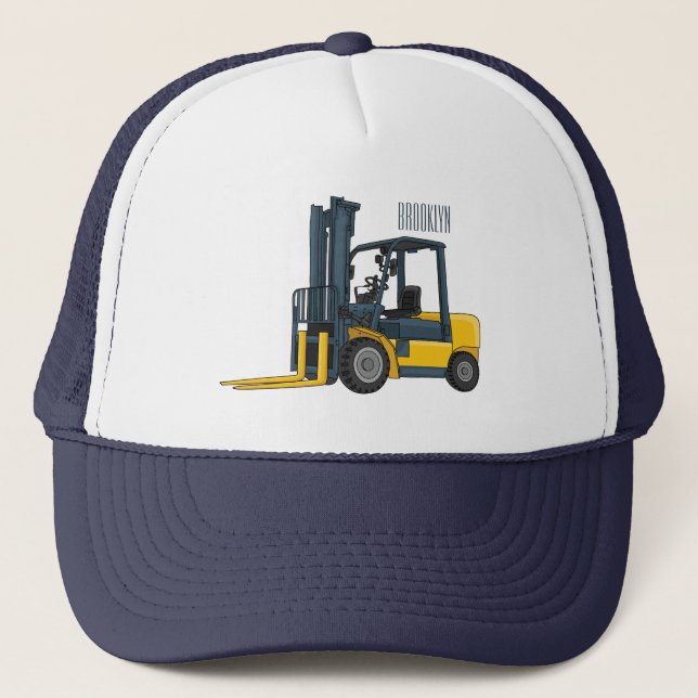 Casquette Illustration du chariot élévateur (Devant)