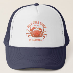 Casquette Illustration du crabe bleu de la mer de Corail