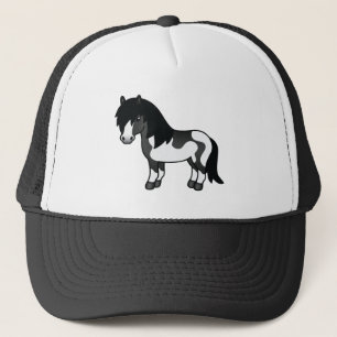 Casquette Illustration du dessin animé Black Pinto Shetland