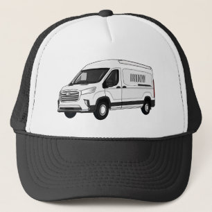Casquette Illustration du fourgon de livraison