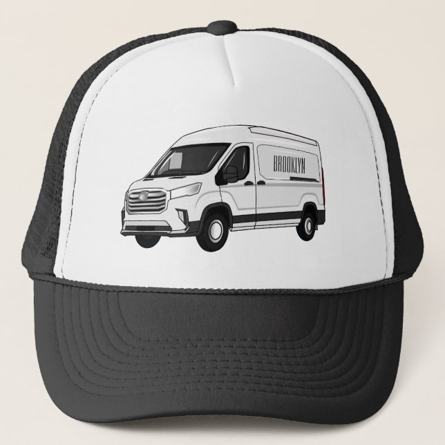 Casquette Illustration du fourgon de livraison (Devant)