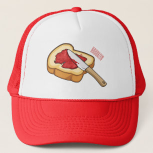 Casquette Illustration du pain et de la confiture