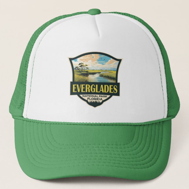 Casquette Illustration du parc national des Everglades Art d (Devant)
