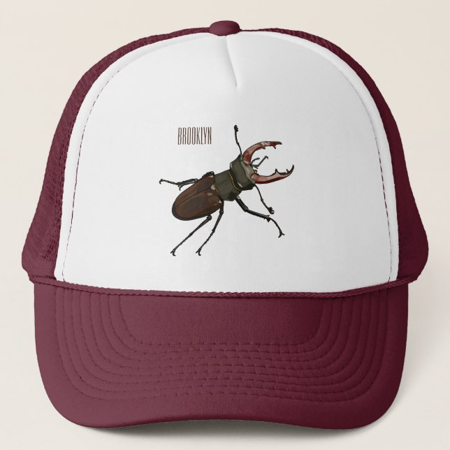 Casquette Illustration du scarabée de stade (Devant)
