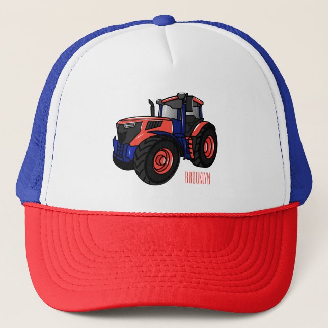 Casquette Illustration du tracteur (Devant)