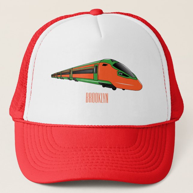 Casquette Illustration du train à balles (Devant)