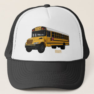 Casquette Illustration d'un autobus scolaire