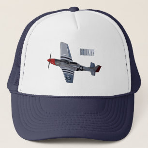 Casquette Illustration d'un avion de chasse-bombardier