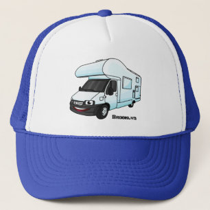 Casquette Illustration d'un campervan heureux