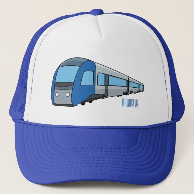 Casquette Illustration d'un train électrique (Devant)