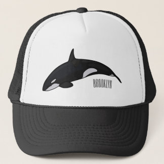 Casquette Illustration d'une baleine tueuse