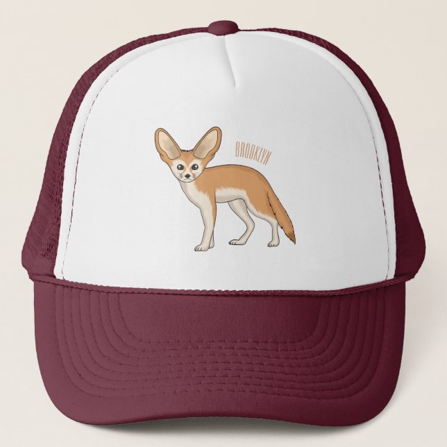 Casquette Illustration Fennec fox (Devant)