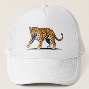 Casquette Illustration majestueuse de jaguar avec un motif d