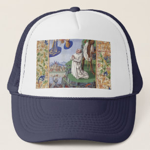Casquette Illustration médiévale de saint Bernard de Clairva