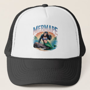 Casquette Illustration Mermape Combo Créature Drôle