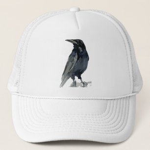 Casquette Illustration mystérieuse de corbeau