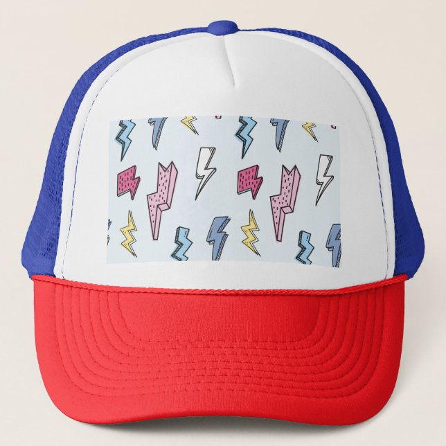 Casquette Illustration vintage sans fil tonnerre (Devant)