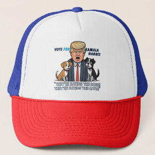 Casquette Ils mangent Les Chiens Drôle Trump Kamala 2024