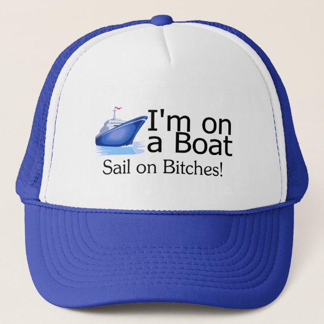 Casquette Im sur un bateau (Devant)