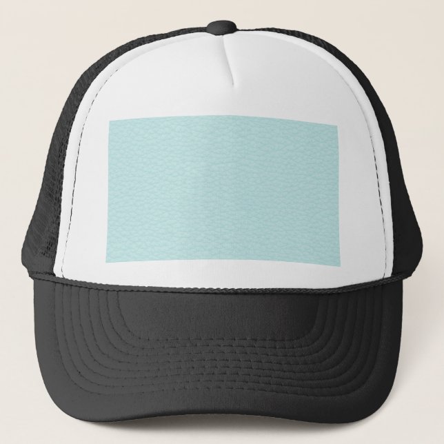 Casquette Image de cuir léger de turquoise (Devant)