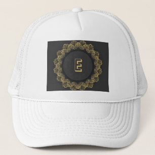 Casquette Image de la lettre initiale E élégante imprimée su