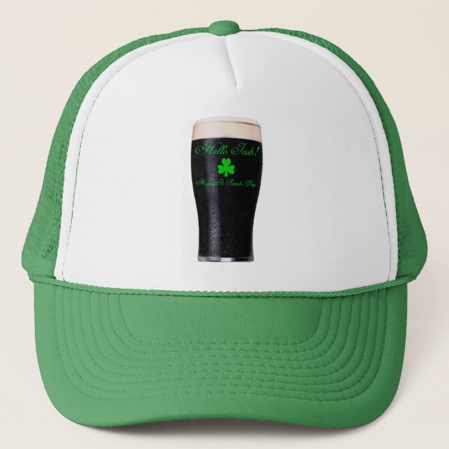 Casquette Image de pinte de guinness pour chapeau de camion (Devant)