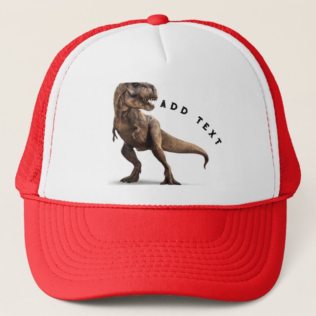 Casquette Image de reptiles dinosaures Ajouter un texte Impr (Devant)