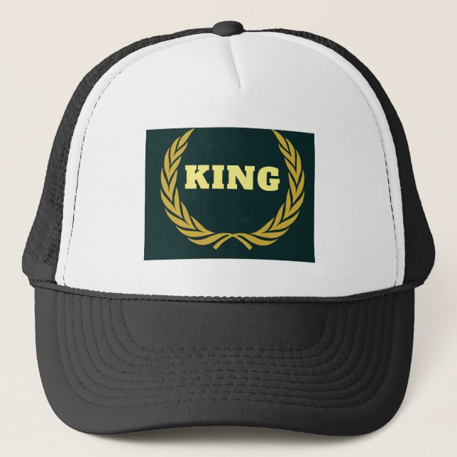 Casquette Image KING personnalisée et texte Alfa Slab One Fo (Devant)