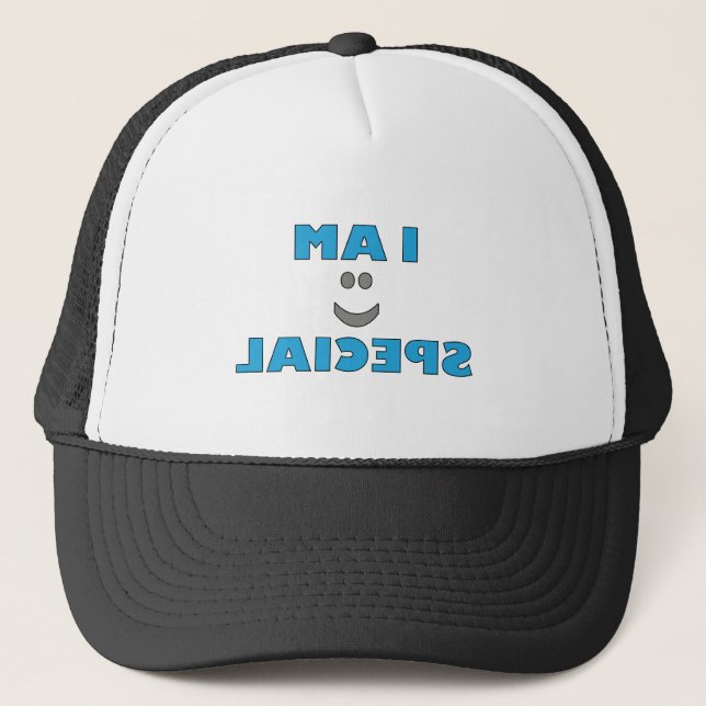 CASQUETTE IMAGE RETOURNÉE ! "JE SUIS SPÉCIAL " (Devant)