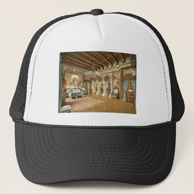 Casquette Images de l'histoire de Lohengrin, salon, Ne (Devant)