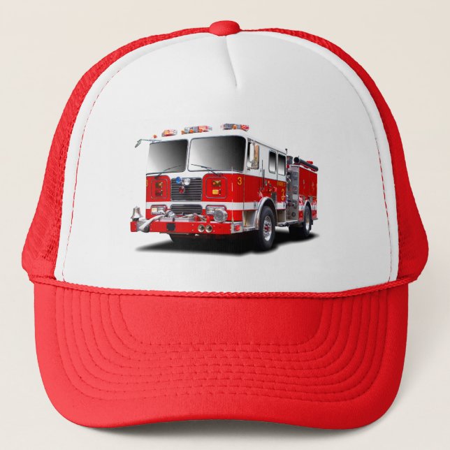 Casquette Images Fire Engine pour chapeaux de camionneur (Devant)
