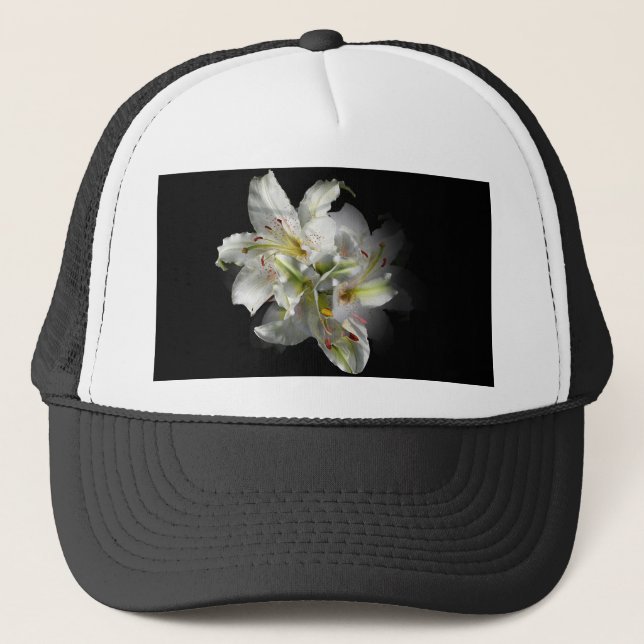 Casquette Imaginaire blanc Lilies (Devant)
